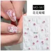 Nuevas Calcomanías para Uñas con Arte de Mariposa y Rosa Pintadas a Mano Dulce Puro Deseo Versátil Flor en Relieve Mariposa Calcomanías para Uñas