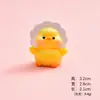 Nuevo Lindo Patito Amarillo de Resina Casa de Bebé Linda Decoración DIY Escritorio Coche Pequeños Adornos Material de Pegamento de Crema