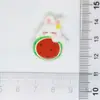 Desenho Animado Fruta Brilhante Animal Gato Coelho Porco Cachorrinho Grampo Elástico Pegador DIY Cola de Creme Acessórios de Resina