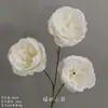 Flores Artificiais Brancas para Decoração de Casamento, Flores de Seda, Ornamentos de Flores Artificiais, Arte Floral Seca, Materiais de Rosa, Arranjo de Flores para Corredor, Arranjo de Parede e Chão