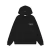 Moletom Fog Masculino com Capuz Forrado de Fleece Costura Dupla Moda Americana Marca Quente Estampagem a Quente Essenciais Solto Casaco Hoodie de Casal F