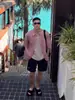 Camisa Retro Americana de Cuadros Rojos de Manga Corta para Hombre, Marca de Moda, Holgada, Casual, Versátil, de Gama Alta, Camisa de Manga Corta para Ropa de Trabajo