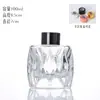Botella de Vidrio Engrosado Botella de Aroma Moderna Simple Sin Fuego Transparente Estilo Europeo Botella Vacía de Aroma Adornos Pequeños para el Hogar