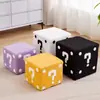 Peneira Doméstica Banquinho Pequeno Banquinho para Trocar Sapatos Banquinho de Sofá para Sala de Estar Banquinho Baixo Desenho Animado Infantil Popular Dado Banco Quadrado