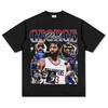 Camiseta de Manga Larga y Corta Estampada de Paul George de los Clippers Retro Europeos y Americanos vintage Lavada Ins