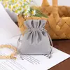 Bolsa de Terciopelo para Joyería, Bolsa de Almacenamiento para Joyería, Bolsa de Regalo de Terciopelo con Cordón, Bolsa de Terciopelo con Cordón