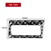 Adecuado para Audi A3 13-19, molduras interiores de fibra de carbono, interruptor de volante, moldura elevable de consola central, pegatinas decorativas y accesorios