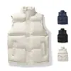 Chalecos de otoño e invierno para hombre y mujer, chalecos deportivos de algodón cálidos y a prueba de frío, chaquetas sin mangas, tops con cremallera cortavientos e impermeables