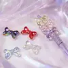 Acrílico Transparente Galvanizado Color AB Hielo Transparente Lazo Cuentas Sueltas Bolígrafo de Cuentas DIY Cadena para Teléfono Móvil Accesorios de Joyería