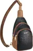 Bolso de Hombro de Cuero para Mujer Bolso Cruzado Bolso de Cintura Moda Casual Versátil Bolso de Pecho para Mujer Bolso Lion Ling