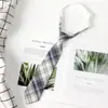 Jk Tie Female Lazy Nude-Free Brown Stripe Japanese Style College Style Decorative Wine Red Dk Shirt Boys Casual
