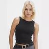 Verano 2024 Amazon Cross-border - Camiseta sin mangas sexy ajustada de color sólido simple para mujer europea y americana
