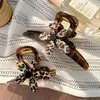 Pinza para el Cabello con Estampado de Leopardo y Flores Estilo Francés, Tamaño Grande y Mediano, Nuevo Modelo 2026, Pinza de Tiburón de Moda de Alta Gama para Recogidos en la Parte Trasera de la Cabeza