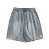 Pantalones Cortos de Trabajo Casuales de Pierna Recta Ancha de Color Sólido para Hombre, Estilo Simple de Verano, Estilo Americano