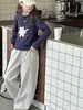 Camiseta de Manga Larga para Niña Primavera y Otoño 2025 Nuevo Estilo Moda Infantil Moderna y Súper Moderna Camisa Básica Casual de Otoño para Niñas