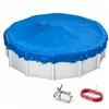 Cubierta de Piscina Exterior Transfronteriza, Cubierta Redonda para Piscina, Cubierta Redonda a Prueba de Lluvia para Piscina de Arena, Trampolín de Suelo, Cubierta Inflable para Jacuzzi