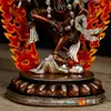 "Madre Ming F" Adornos de Cobre Manualidades para el Hogar Estatuas de Bronce Hechas a Mano 7 Pulgadas Cobre Plateado Adornos para Interiores