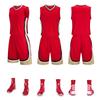 Ropa de Baloncesto al por Mayor Ropa de Baloncesto para Niños con Bolsillo Bilateral Traje de Ropa de Entrenamiento para Hombre Compra en Grupo Jersey Azul Personalizado para Adulto