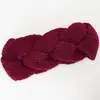 Acessórios de cabelo artesanais para outono e inverno, faixa de cabelo, bandanas de lã trançada e de tricô, espessadas, soltas, quentes, para homens e mulheres, vendidas na Europa e América.