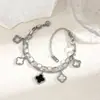 Pulsera de Acero de Titanio Estilo Nuevo Sin Decoloración Japonesa y Coreana para Mujer, Pulsera de Joyería de Moda Versátil Estilo Ins, Sin Decoloración al por Mayor