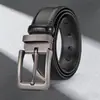 Cinturón de Cuero Genuino con Hebilla de Pasador, Moda Masculina Transfronteriza para Jóvenes y Adultos de Mediana Edad, Cinturón Casual de Negocios Versátil, Cinturón de Cuero para Pantalones al por Mayor