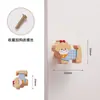 Gancho de Madera de Haya Gatito Oso Nube Gancho sin Clavos Cachorro Lindo Creativo Tirador de Armario