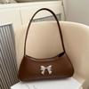 Bolso de textura de moda transfronteriza bolso2024 verano nueva moda simple bolso de axila hermoso lazo bolso de hombro
