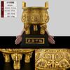 Quemador de Incienso de Cobre de Tres Patas, Trípode Grande de Bronce, Trípode Grande de Cobre Estilo Antiguo para Regalos de Inauguración de Oficina y Uso en el Hogar