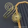 Pulseira Braçadeira Giratória de Girassol Popular Estilosa Moda Europeia e Americana Tendência Street Punk Estilo Acessórios de Pulseira Feminina