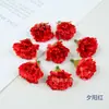 Flor de Simulação de Botão de Cravo Arranjo de Cena de Casamento Arranjo de Flores para Caminho Arco de Flores Arranjo de Flores para Harmen de Ópera Flor de Cabelo Xunpu Produção de Flor de Pente