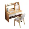 Mesa de computador para alugar, mesa de escritório prática para apartamentos de aluguel, mesa multifuncional para dormitórios, mesa combinada com estante para estudar