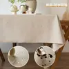 Toalha de mesa de luxo leve, à prova d'água, resistente a óleo, não precisa lavar, de alta qualidade, estilo americano, cor sólida, imitação de algodão e linho, retangular, para mesas de jantar e mesas de centro