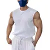 Regata esportiva de seda gelada masculina secagem rápida respirável treinamento fitness slim colete muscular sem mangas comércio exterior transfronteiriço atacado