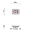 Rama dorada plato japonés para sushi plato rectangular de melamina disco textura porcelana de imitación vajilla japonesa plato especial plato para hielo para sashimi