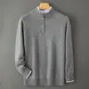 Cárdigan de Velour de Cien Colores Lana Pura Cremallera Otoño e Invierno Tejido de Punto Trenzado Tejido de Punto Holgado Suéter Casual de Negocios Ropa Exterior Engrosada