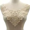 Gola de renda solúvel em água peça de corsage de renda de poliéster gola falsa vazada acessórios de vestuário DIY posição da gola renda