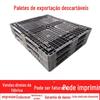 Bandeja Sem Fumigação Descartável Palete Preto Palete para Empilhadeira Palete de Carga Recipiente à Prova de Umidade Palete Rolo de Borracha