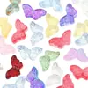 Cadena de teléfono móvil de vidrio con forma de estrella de cinco puntas y mariposa con degradado de color, pulsera, collar de cuentas, colgante de borla, material de accesorios DIY