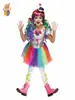 Carnaval de Halloween Ropa de Disfraz Transfronteriza Ropa de Performance Infantil Falda de Payaso Colorida Cosplay Ropa de Cosplay Ropa de Fiesta