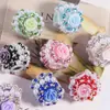 Flor de Rosa Nueva Artesanía Pesada Estilo Exótico Agujero Recto Cuentas Sueltas DIY Llavero para Teléfono Accesorios para Joyería Venta al por Mayor