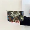 Bolsa de Maquiagem Flor em Estilo Pintura a Óleo, Bolsa de Mão Simples Portátil, Bolsa Casual para Celular para Caminhada, Bolsa de Mão, Estojo de Lápis de Alto Valor