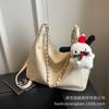 Bolso de mujer 2024, nuevo bolso de mano de moda para ir al trabajo, versátil, informal, de gran capacidad, bolso bandolera con cadena