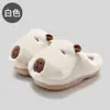 Chinelos de algodão femininos para outono e inverno, sapatos de algodão de capivara fofos e quentes para uso doméstico, chinelos de algodão antiderrapantes para homens, atacado