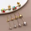 Correa de Acero Inoxidable Casual Pendientes de Taladro Pendientes de Acero de Titanio Joyería para Orejas Hecha a Mano DIY Materiales Accesorios Venta al por Mayor