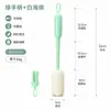 Cepillo para Tazas de Vidrio Desmontable con Mango Largo para el Hogar, Cepillo Tres en Uno para Bordes de Tazas, Cepillo de Limpieza para Biberones Colgante