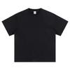Camiseta Informal Suelta de Manga Corta de Algodón Puro de Alto Peso Bk Marca de Tendencia Color Sólido Nuevo 2025 Unisex Cuello Redondo Manga Corta 305g.
