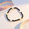 Pulsera Bohemia de Semillas de Flores Margaritas de Colores, Flores Pequeñas, Fresca y Dulce