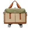 Bolsa de viagem expansível de grande capacidade para mulheres, leve para viagens curtas, viagens de negócios, embarque, viagens, bolsa de academia, mala para homens