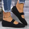 Sapatos da Mamãe, Novo Estilo de Verão, Tamanho Grande 36-43, Bico Redondo, Tricotado, Respirável, Confortável, Sapatos Casuais Slip-On