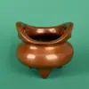 Quemador de Incienso Estilo Antiguo Ojo de Fénix Chino con Acabado de Cobre para Decoración del Hogar, Sala de Té u Oficina